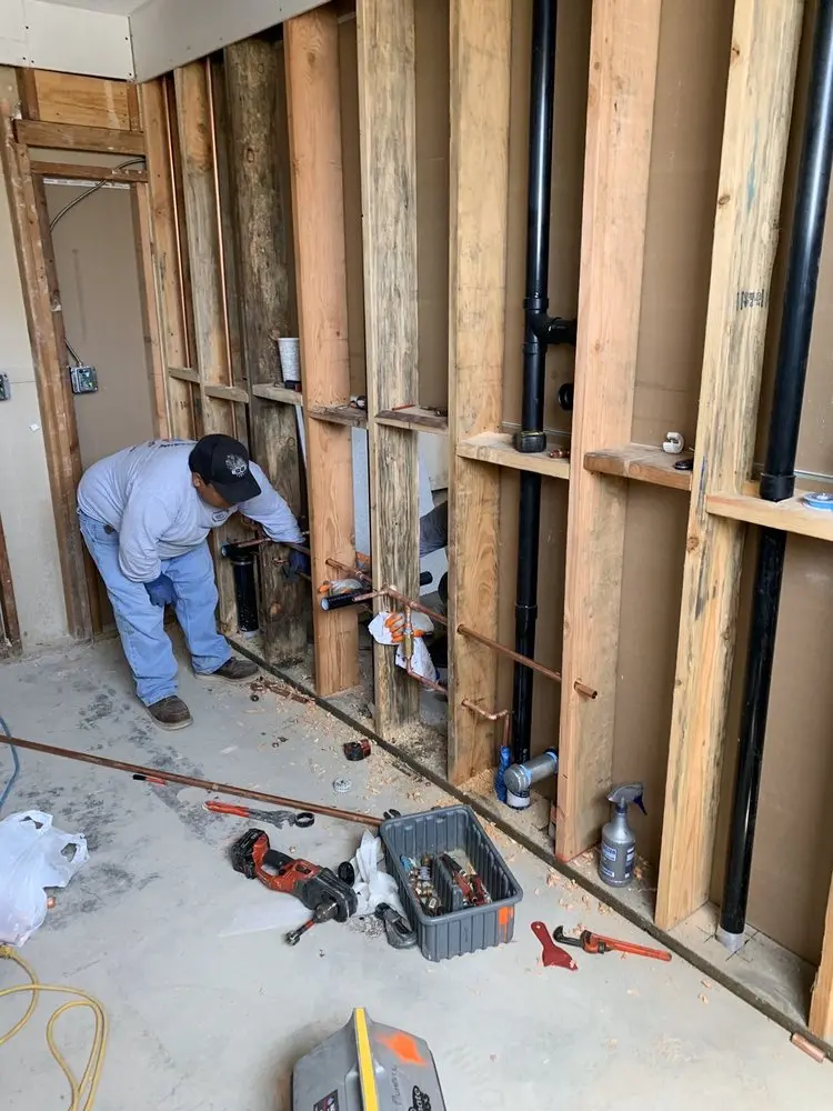 Commercial rough-in plumbing for Water Heater Replacement in Salida